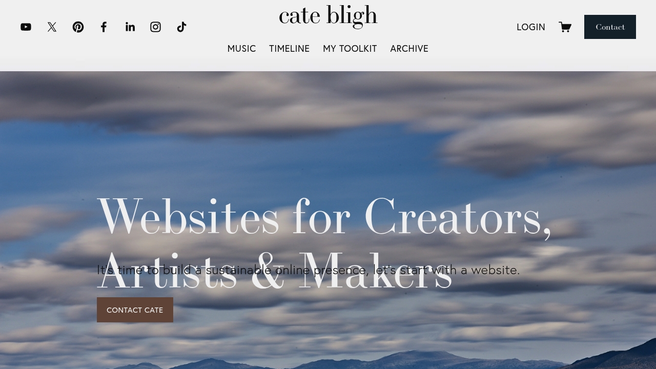 Cate Bligh - Carrd Tutorial & Templates screenshot