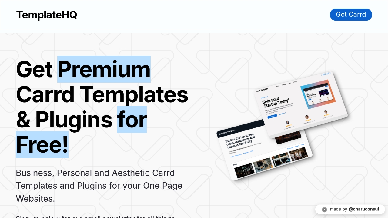 TemplateHQ by Charu Consul screenshot